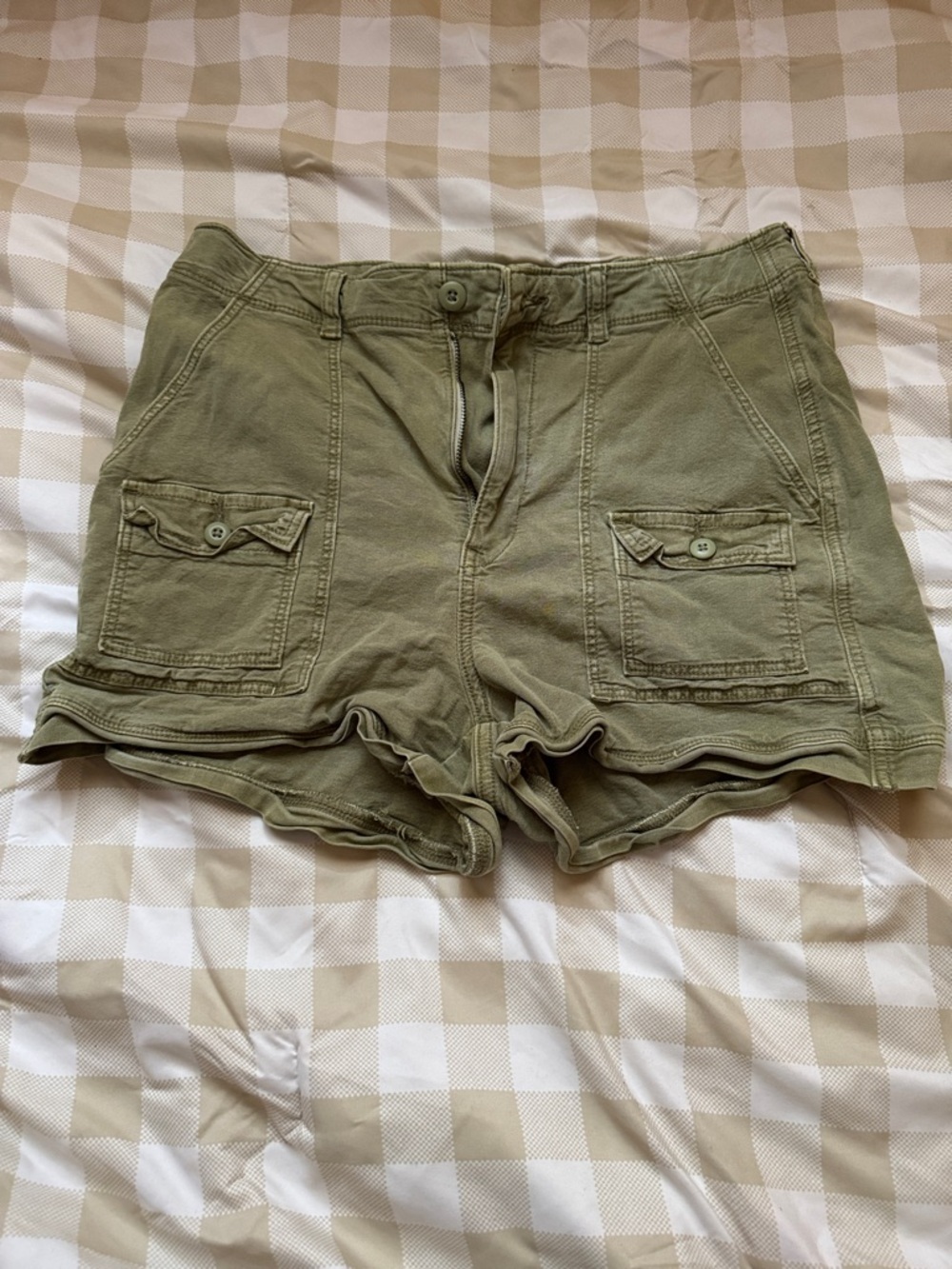 American Eagle Outfitters Olive Green Cargo Shorts